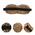 thumbnail image 3 of Unique Bargains 1 Pc Leopard Print 3D Eye Mask for Rest for Travel Yellow Polyester Sponge, 3 of 4