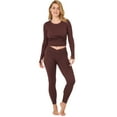 thumbnail image 5 of Kindly Yours Women's Seamless Ribbed Thermal Leggings, Sizes S-3X, 5 of 10