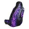 thumbnail image 2 of Naloa Purple Plant White Tiger Car Seat Covers Universal Front Seat Coves for Car Accessories ,Padded Car Covers for Automotive, SUV, Truck, and Van, 2 of 5