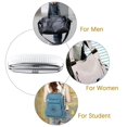 thumbnail image 4 of 2pcs Glasses Case, Aluminum Hard Shell Eyeglasses Case Striped Spectacles Box for Small and Medium Frames - Blue & Silver, 4 of 10