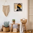 thumbnail image 3 of Stupell Industries Contemporary Golden Sunburst Profile with Headwrap Black Framed Giclee Art, 12 x 12, by CAD Designs, 3 of 8
