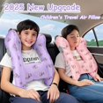 thumbnail image 2 of LEEYNEER Inflatable Travel Neck Pillow for Kids  Fast Inflation  Portable and Foldable Kids Travel Pillow  Comfortable Travel Pillow for Airplane  Car  TrainFits Ages 6+ & Under 165 lbs, 2 of 8