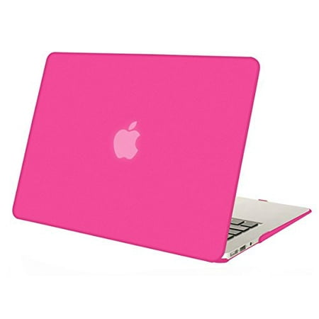 Mosiso Laptop Protective Cover Case for MacBook Air 13'' No Touch ID (Models: A1369 and A1466 2010-2017),Rose-Red