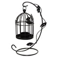 thumbnail image 2 of Kripyery European Style Freestanding Stable Candlelight Stand Creative Leaves Bird Cage Iron Candle Holder Party Supplies, 2 of 7