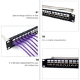 thumbnail image 3 of Panneau de Patch Réseau 19 Pouces Non Blindé Horizontal 24 Ports Rackmount, 3 of 7