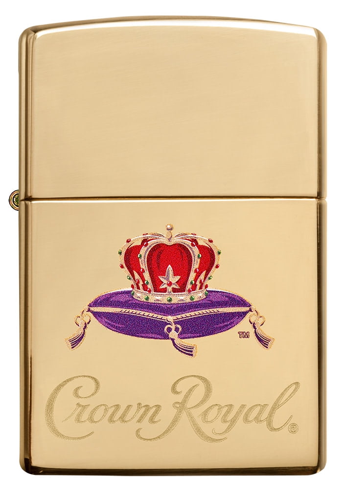 Zippo Crown Royal High Polish Brass Pocket Lighter