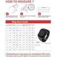 thumbnail image 5 of ChainsHouse Black Rings for Men Black Onyx Stone Stainless Steel Band Ring Birthday Christmas Valentines Jewelry Gift, Size 07-14, 5 of 7