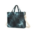 thumbnail image 7 of FORMRS Womens Corduroy Tote Bag Crossbody Shoulder Handbag with Pocket, Lightning Pattern, 7 of 7