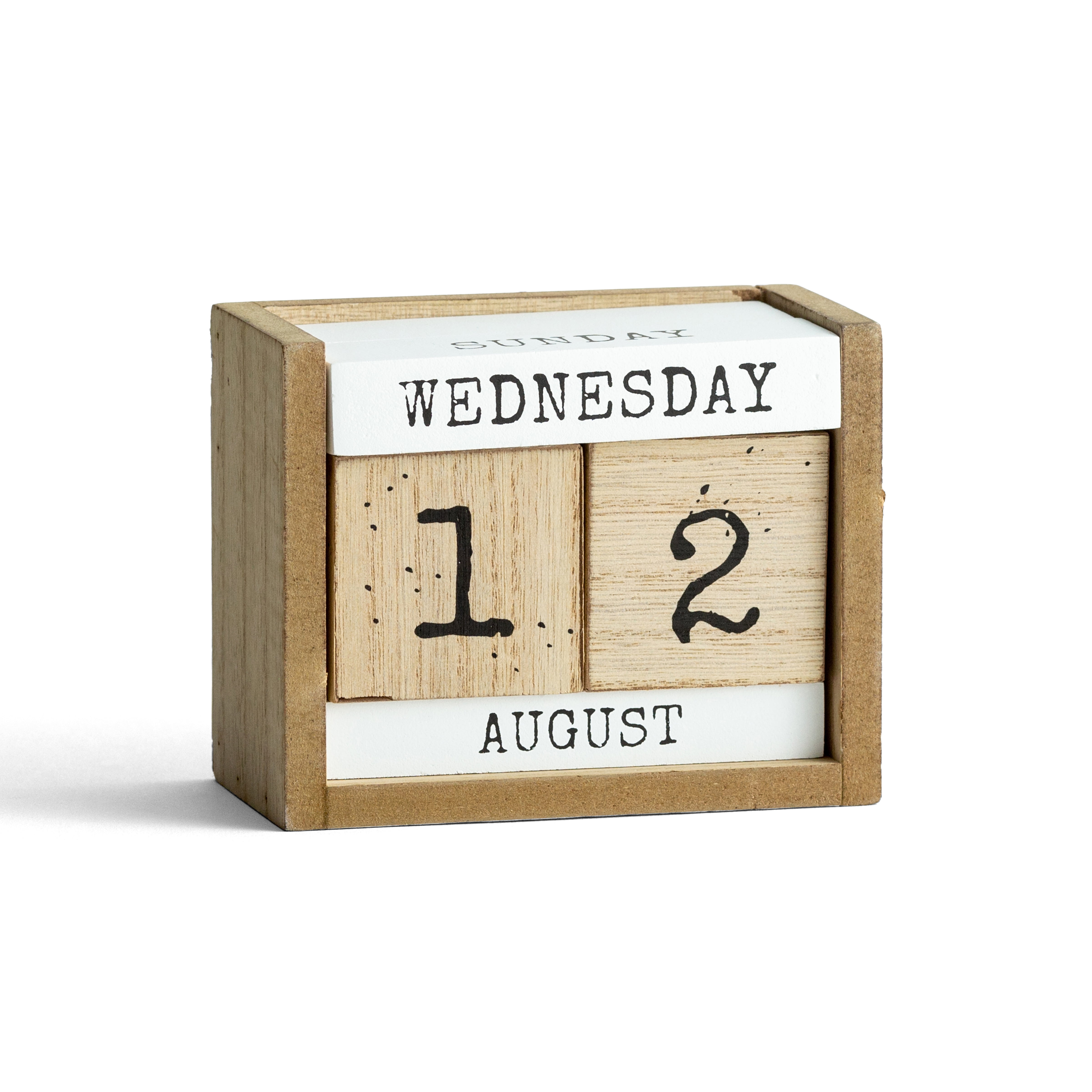 Dayspring Katygirl Wooden Block, Wooden Mail Organizer Desktop With Block Calendar
