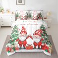 thumbnail image 2 of Manfei Merry Christmas 7-Piece Bedding Comforter Set,Red Xmas Gnome King Bedding Sets,Happy New Year Bed Sheets For Boys Girls,Breathable Home Decor Reversible, 2 of 8