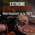 thumbnail image 2 of 700°F Heat Resistant BBQ Grill Gloves, Oil Resistant & Waterproof for Smoking, Grilling, Cooking, Deep Frying Turkey, Handling Hot Greasy Meat | Great Stocking Stuffers for Men, 2 of 8