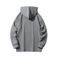 thumbnail image 3 of Symoid Mens Oversized Hoodies Leisure Long Sleeve Slim Fit Hooded Sweatshirt, 3 of 3