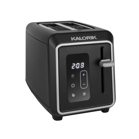 Kalorik Designer Series Digital 2-Slice Toaster, in Black with Silver (TO52789BKS13)