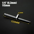 thumbnail image 2 of Socket Wrench Slide Bar Extension Sliding T Bar Sliding Rod Repair Tool for Car 115Mm, 2 of 8