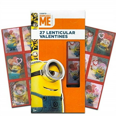 Despicable Me Minion 27 Lenticular Valentines