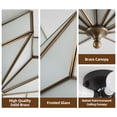 thumbnail image 3 of Lámpara de techo Mazu House Black Star Brass Glass 50 cm, 3 of 9