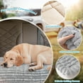 thumbnail image 5 of Topchances Dog Car Seat Cover for Back Seat, Non-Slip Pet Seat Cover for Cars, Trucks & SUVs, Durable Corduroy Car Seat Cover Protector (Light Gray), 5 of 9