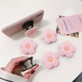 thumbnail image 4 of Pink Daisy Silicone Mobile Phone Grip Stand, 1Pcs Base and Grip for Phones Cute Flower Cell Phone Ring Holder(PINK), 4 of 4