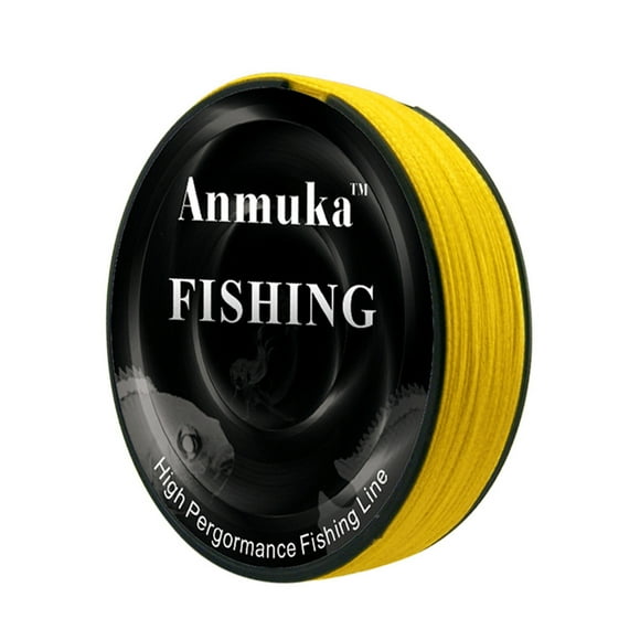 Langgg 0.4mm 2.0mm 100m PE 4 Ligne de Pêche Tressée Extensible Résistante à l'Abrasion Jaune 0.4