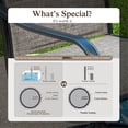 thumbnail image 2 of Sophia & William 7 Pieces Patio Outdoor Dining Set Swivel Padded Textilene Chairs and Table Set Outside Furniture Set with Umbrella Hole for Backyard, 2 of 9