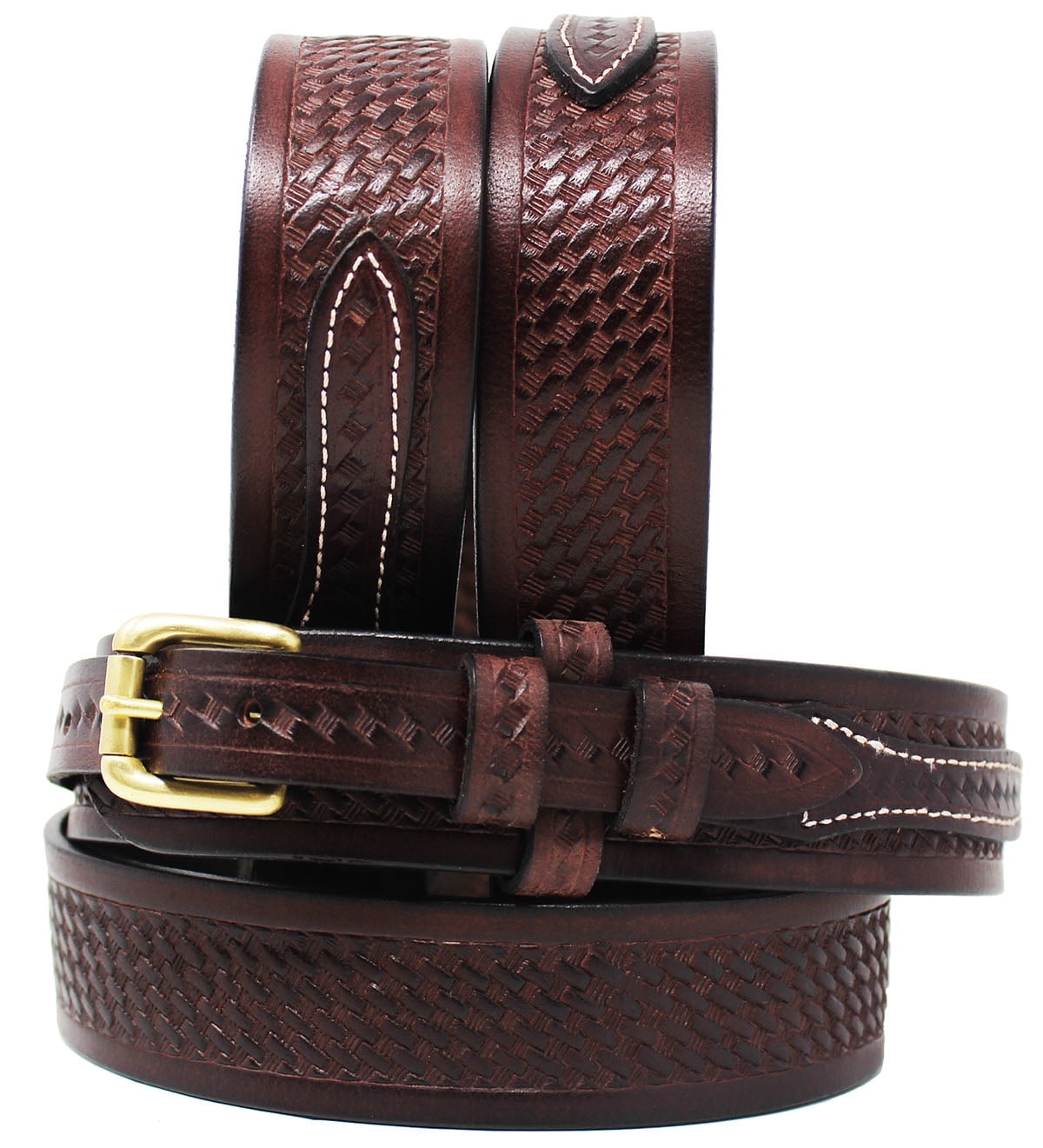 Men's Genuine Leather Durable with Fine Cloth Western Ranger Cowboy Belt