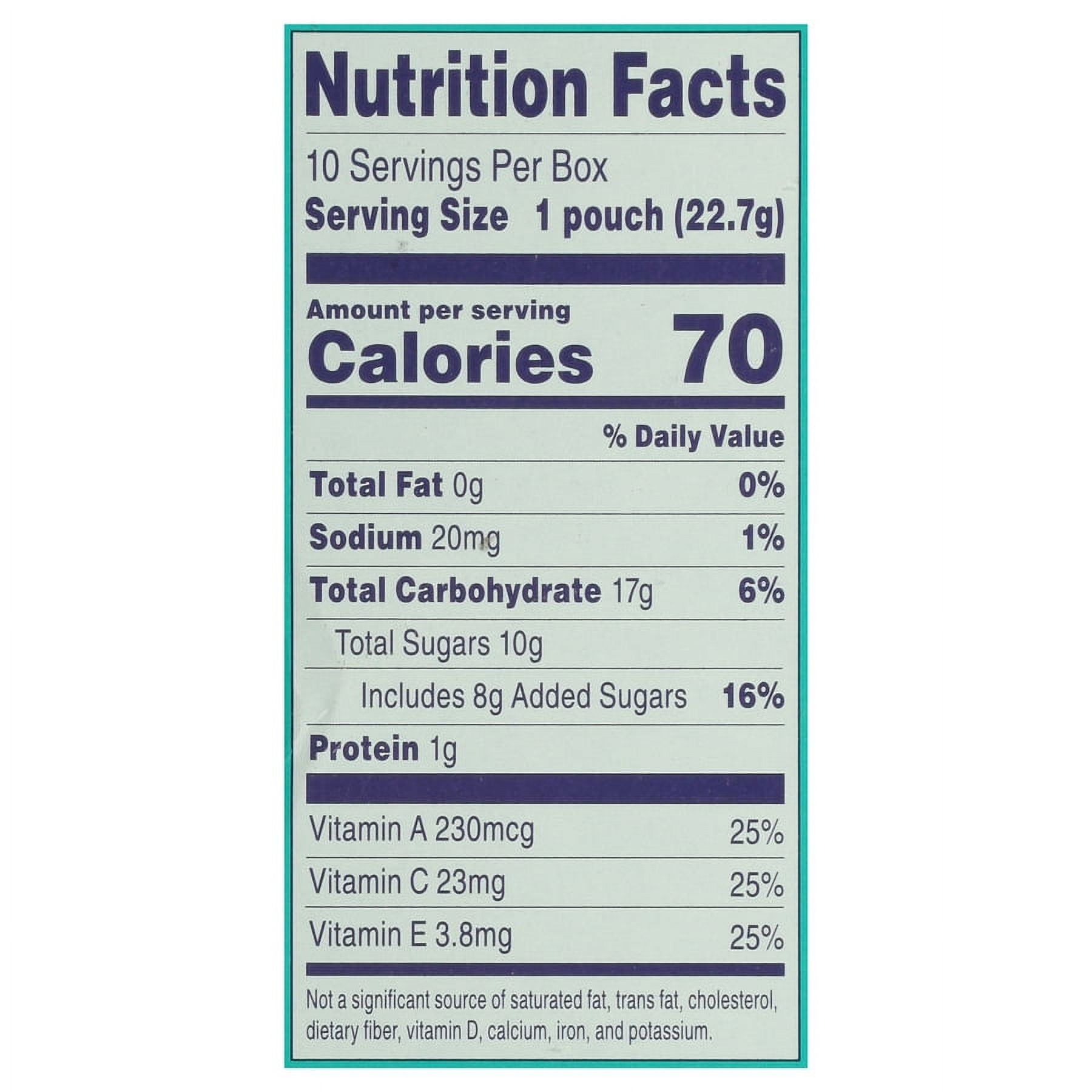 (2 pack) Welch's Island Fruits Fruit Snacks 0.8oz Pouches - 10ct Box