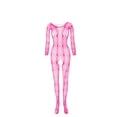 thumbnail image 2 of Under $5.00,Lolmot Womens Sexy Fishnet Bodysuit Lingerie Long Sleeve Bodysuit Crotchless Mesh Bodystockings One Piece Teddy Lingerie Nightwear, 2 of 2