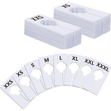 16pcs Clothing Dividers Rectangular Clothing Rack Size Hanger Separator ...