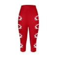 thumbnail image 4 of Leggings de Sport Imprimés Rugby Mode Décontractée pour Femmes Pantalons de Yoga Leggings Capri, 4 of 4
