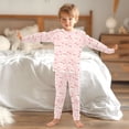 thumbnail image 6 of joogoo Rabbit Bows Flowers 2 Piece Long Sleeve Tee and Pants Cotton Pajama Set 8Y, 6 of 7