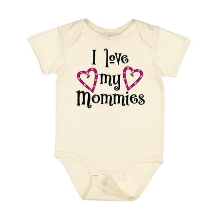 

Inktastic I Love My Mommies- Hearts Gift Baby Boy or Baby Girl Bodysuit