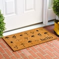 thumbnail image 3 of Calloway Mills 112221729 Mushroom Hello Doormat 17" x 29", 3 of 9