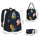 thumbnail image 2 of Disketp Spaceships and Stars Mochila Estampada de Gran Capacidad con Lonchera y Estuche, Set de 3 Piezas para Estudiantes, 2 of 7