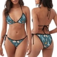 thumbnail image 3 of Fotbe Dogs Traje de Baño para Mujer de Dos Piezas – Bikini Sexy de Tirantes Tipo Halter con Diseño Triangular, 3 of 6