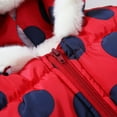 thumbnail image 4 of ATOGUTA Girls' Outerwear Jackets & Coats with Hooded Light Puffer Coat Warm Padded Jacket for Baby Boys Girls Toddler Red, Size 6M-3T, 4 of 5