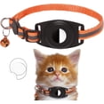 thumbnail image 1 of Reflective Cat Collar Compatible With Air Tag, Gps Cat Collar With Bell, Safety Buckle And Waterproof Air Tag Holder, 1 of 5