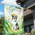 thumbnail image 3 of Border Collie Hello Spring Time Flower Floral Nature House Flag 28x40in Double Sided Borders Dog Lovers Gifts Idea Outdoor Decor - 02031, 3 of 5
