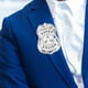thumbnail image 2 of Pin de policía, insignia de policía, joyería de disfraz de moda, insignia de policía para hombres, accesorio de ropa, 2 of 4