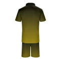 thumbnail image 5 of RMGVDSD Mens Summer Track Suits 2 Piece Set Mens Short Sets Gradient Short Sleeve Fashion Zipper Polo Shirt And Shorts Casual Sportswear Suit Casual Athletic Outfits, 5 of 5