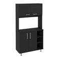 thumbnail image 2 of Black Freestanding Pantry Cabinet with Shelves | Use in Kitchen, Bathroom or Office | Get a Tidy and Functional Space, 2 of 3