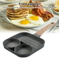 thumbnail image 2 of MOPOOR Nonstick Divided Grill Pan for Stove Tops, Non Stick Omelette Pan Aluminum 3 Compartment Versatile Breakfast Grilling Pan, Durable Square Grill Skillet, Steak Griddle Pan, 2 of 8
