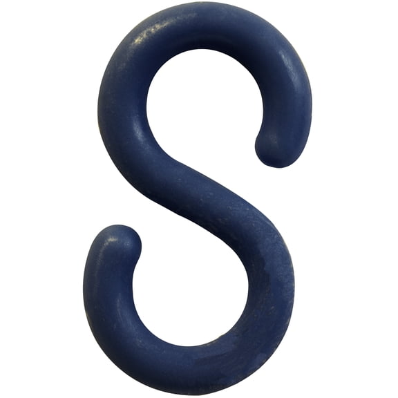 Cobalt Blue Plastic S Hook 2 IN Lg 10 Pk