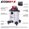 thumbnail image 2 of Ecomax EM18156 Wet/Dry Shop Vacuum, 10-Gallon 5.5HP Stainless Steel Tank – Ideal for Garage, Car & Jobsite Use, 2 of 13