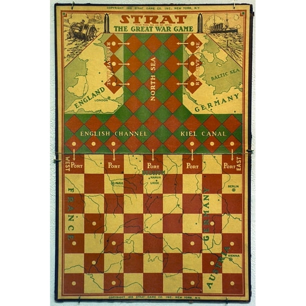 World War I Board Game. N'The Great War Game.' American Board Game By