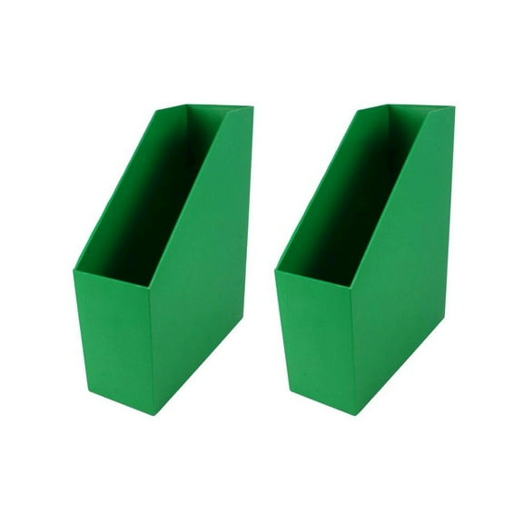 Romanoff Magazine File, Green, Pack of 2
