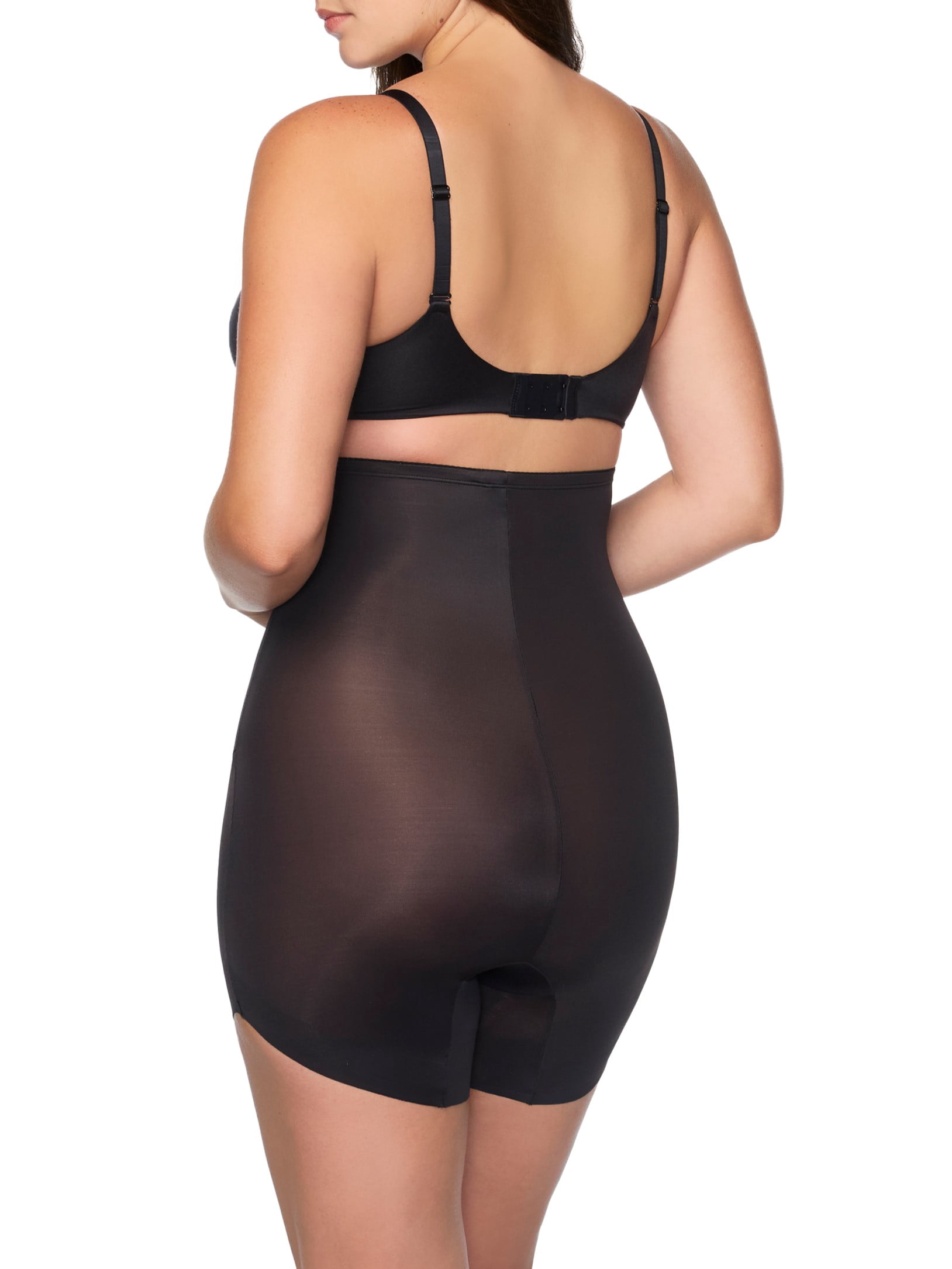 Cupid Women's Elevated Edge Firm Control Shapewear, High-Waist Slanted Hem Shaping Short, Sizes S-2XL