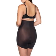 Cupid Women's Elevated Edge Firm Control Shapewear, High-Waist Slanted Hem Shaping Short, Sizes S-2XL