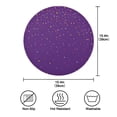 thumbnail image 4 of Round Placemat Heat Resistant & Wrinkle-Free Dining Table Decor Placemat For Home & Weddings Small Stars, 4 of 7