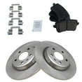 thumbnail image 3 of TRQ Rear Brake Pad & Rotor Kit Brake Pads Brake Rotor Ceramic Fits Select 2009-2016 Audi A4 A4 Quattro 2010-2014 A5 2008-2017 A5 Quattro 2013-2016 allroad 2009-2017 Q5 2012 S5, 3 of 4