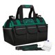 thumbnail image 1 of Injueey Bolsa de herramientas con tira reflectante, tela Oxford, bolsas de electricista para carpintería, caja de almacenamiento Almacenamiento y organización del hogar Negro Verde/23 pulgadas, 1 of 6